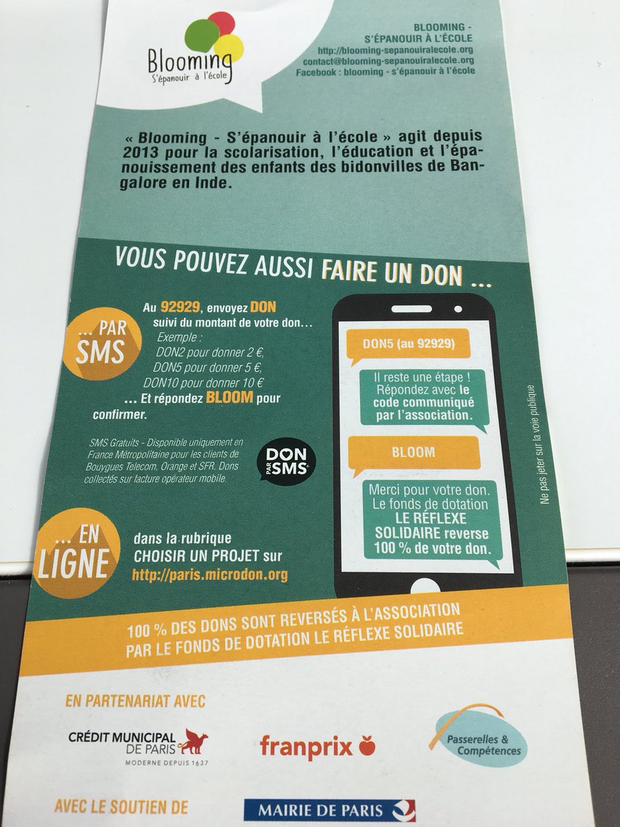 DendievelCath's tweet photo. Soutenez l’association Blooming - S’épanouir à l’école @LFleurquin https://t.co/jZylqyr879