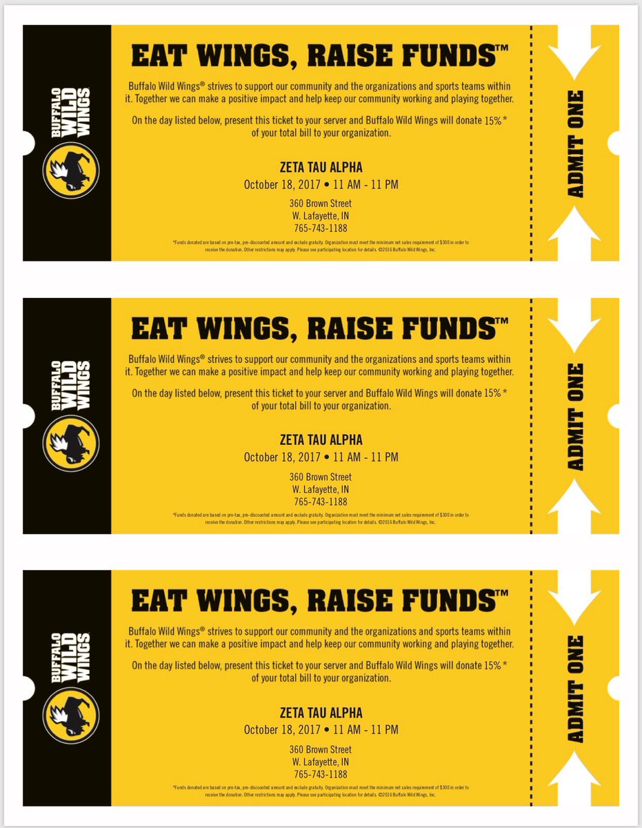 Bdubs skip-a-meal ALL DAY today benefiting Breast Cancer Education! Be sure to mention BMOC and your favorite house! #ThinkPink