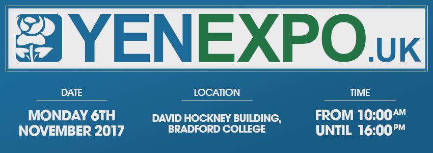 Join us on Monday 6th November for #YENExpo17, Bradford's Biggest Business Conference - yenexpo.uk