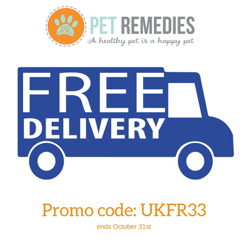 PetRemedies's tweet photo. FREE UK DELIVERY on all purchases with promo code:  UKFR33 
#WednesdayWisdom #Pet #FreeDelivery https://t.co/8lKfLuUasj