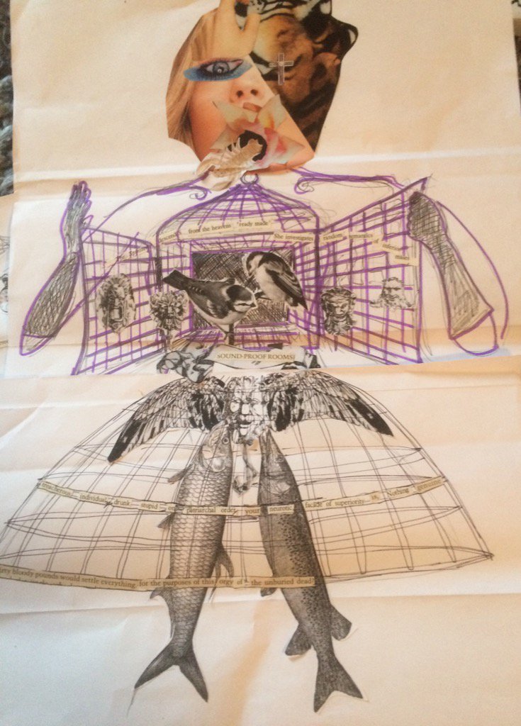 TiffOben's tweet photo. Surreal collage #merthyrcollege #Surrealism https://t.co/XN6JljL3yo