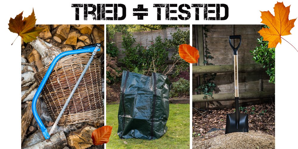 Tried + Tested Autumn Garden Tidy Up! Free spare blade when you buy Tried + Tested Bow Saw - Limited Time Only! toollane.co.uk