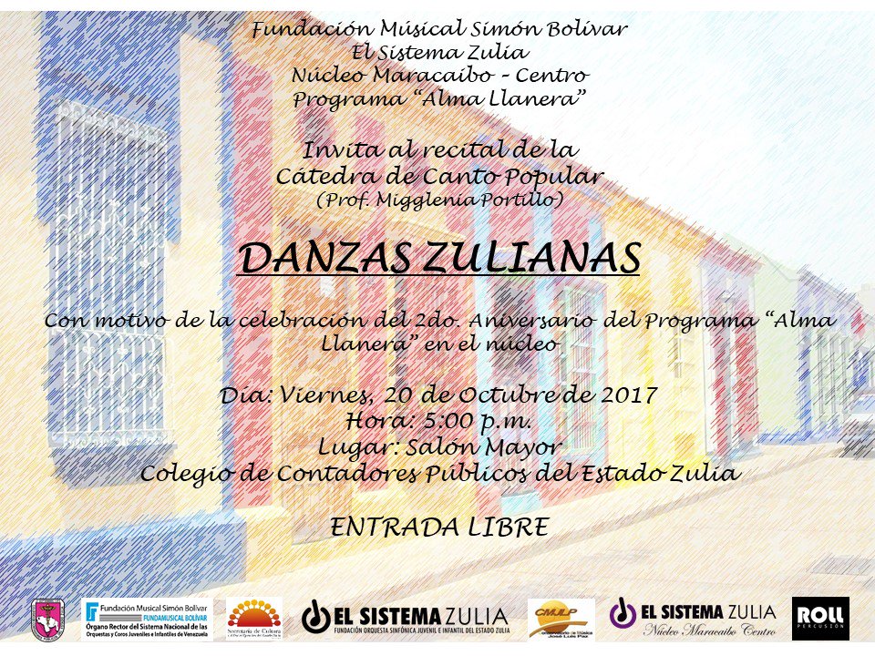 NucleoCentro's tweet photo. Estas todos cordialmente invitados...será una bonita tarde ..#ProgramaAlmaLlanera @elsistemazulia_ #NucleoMaracaiboCentro https://t.co/QqnFTjrW5y