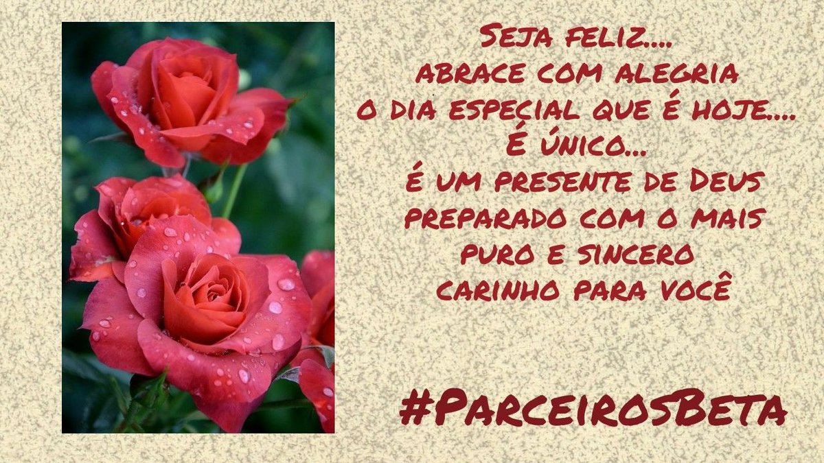 Ótimo dia a todos
#ParceirosBeta @parceirosbeta