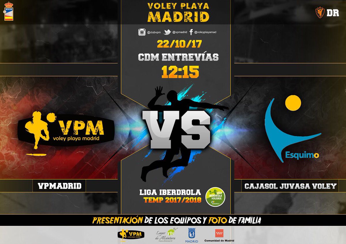 clubvpmadrid's tweet photo. Debut del #SFV en casa + presentación de equipos de base y foto de club. Domingo 12:15. Os esperamos a todos!! #VamosVPM https://t.co/9zP0OHRiRR