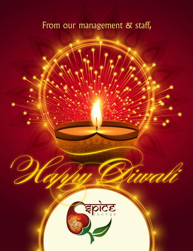 SpiceLounge42's tweet photo. Happy diwali from us all at Spice lounge . We will be open during the celebrations so come and enjoy a special meal with us . https://t.co/vMvCiRggbs