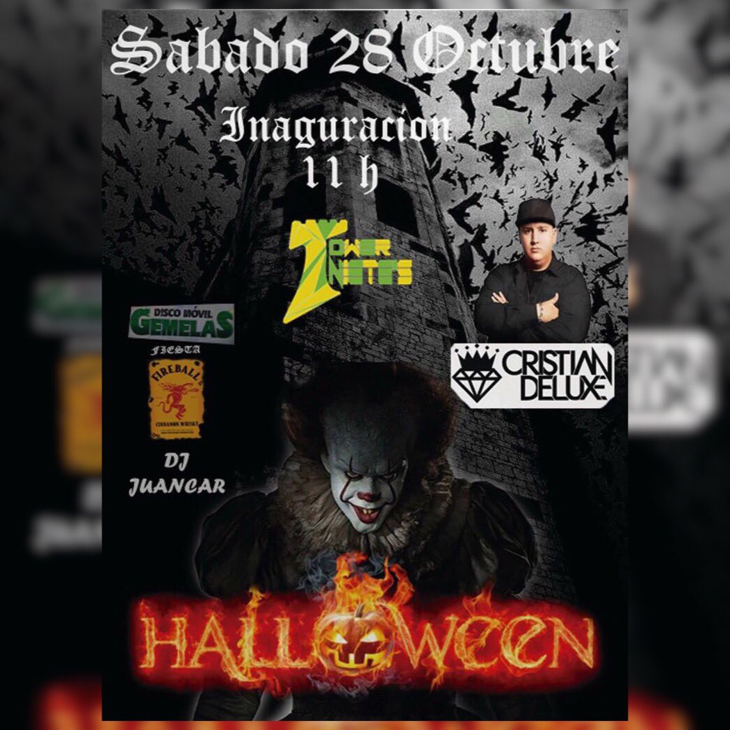 BookingDeluxe's tweet photo. 28 de octubre y halloween con @cristiandeluxe en @pubnietes en Tarancon( Cuenca) sera una noche terrorifica 😬🙌💯 https://t.co/E3rNQr5bjY