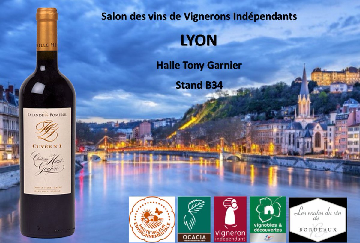 Salon des Vins de Vignerons Indépendants du 26 au 30 octobre, Halle Tony Garnier, Stand B34. #vins #dégustations
