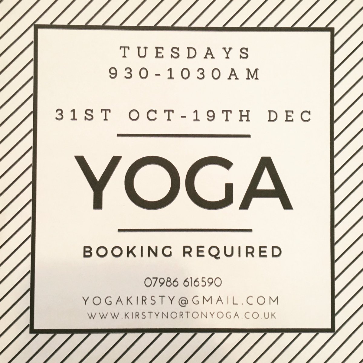Studio__Coffee's tweet photo. Yoga is starting up this month @Studio__Coffee contact Kirsty Norton to book your space. https://t.co/o0Q2iiIeau