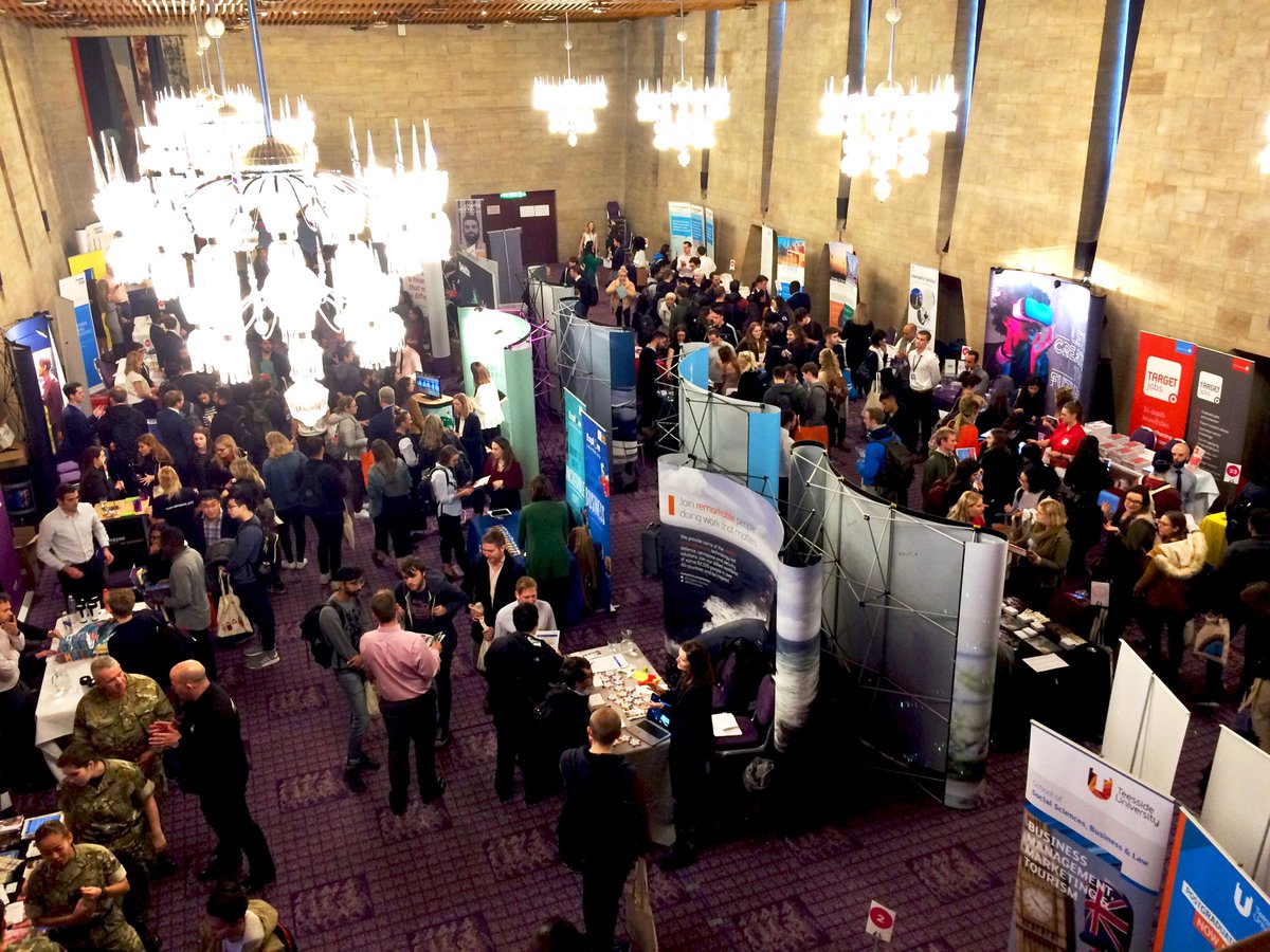 StudentsNCL's tweet photo. Looking for #GraduateJobs? Head on down to our @ncl_carrers Recruitment Fair today 10:30-15:30 in the Civic Centre! 😁👍 @NewcastleCC https://t.co/ht1Mvoq82H