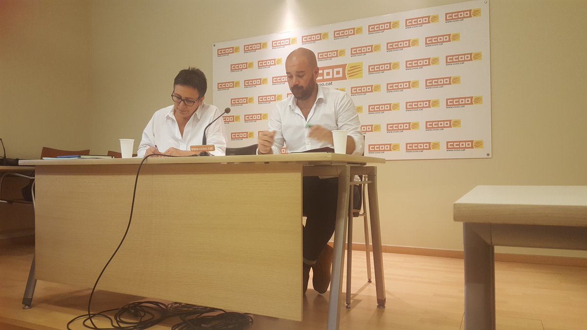 ccoocatalunya's tweet photo. "Les accions del Gobierno facilitant la fugida empreses són una barbaritat" @montseros https://t.co/HIpavz8KmR