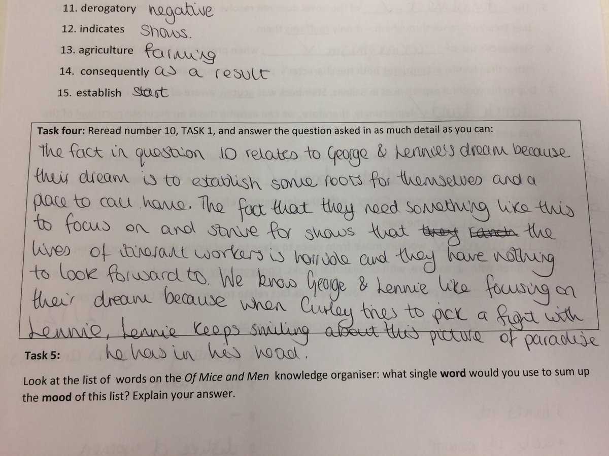 UoBSchool_Eng's tweet photo. ...and James, Archie, Zara and Rachel! #ofmiceandmen #context #vocabulary https://t.co/Uw5ExQSYUh
