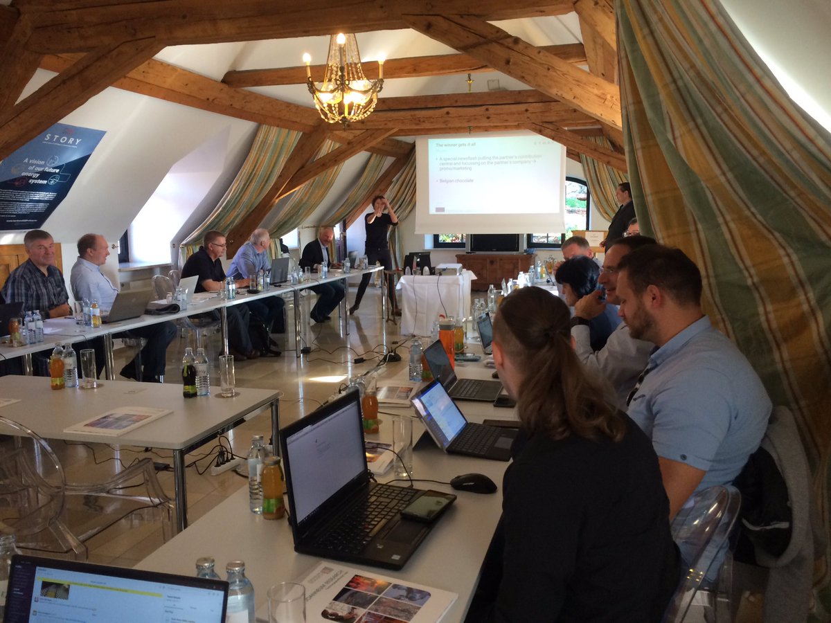 H2020STORY's tweet photo. How to get our partners tweeting? Chocolate! Launching internal tweet contest at our general meeting #energystorage #cleantech https://t.co/GpK9lKRl7D