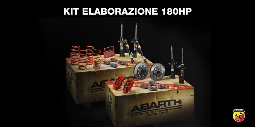 AbarthSchweiz's tweet image. Achieve the maximum level of #performance and show off the attitude of your #Abarth with the 180HP Upgrade Kit. bit.ly/de_Kit-Elabora…
