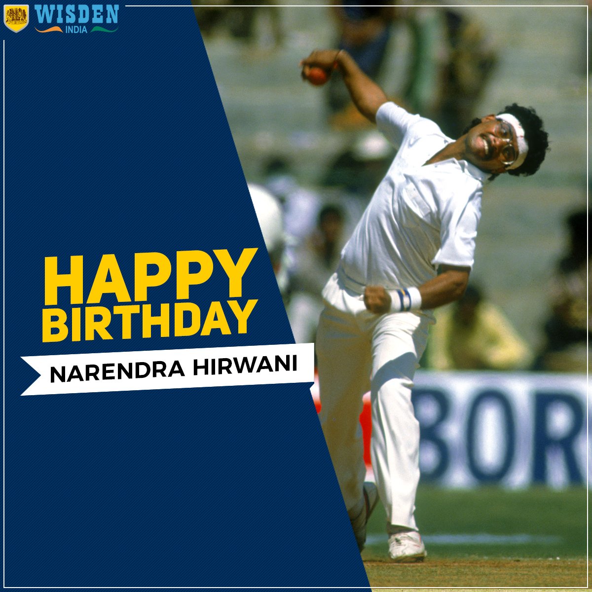 His 16/136 are the best figures for a debutant in tests, Happy Birthday Narendra Hirwani! 