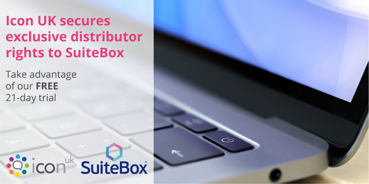 uk_icon's tweet photo. Icon UK is now the proud UK distributor for #SuiteBox ! #digitalworkspace #tech #SaaS https://t.co/MTAZusPu5O https://t.co/zKfUHZQCyH