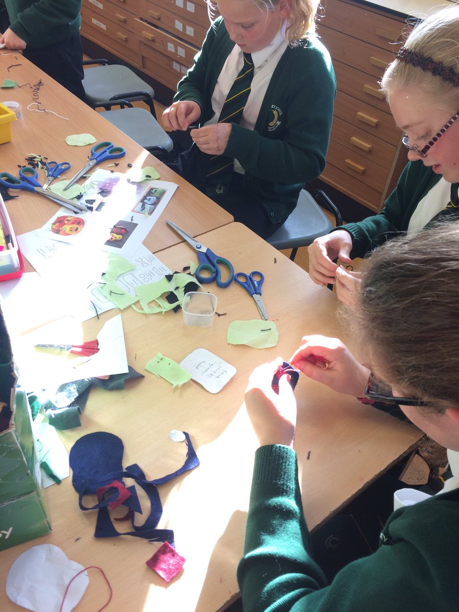 WickersleyDt's tweet photo. Getting our 'spook' on in Textiles club this week #halloween #halloweendecorations #textiles #sewing #notjustforgirls https://t.co/fiGlc9LB9C