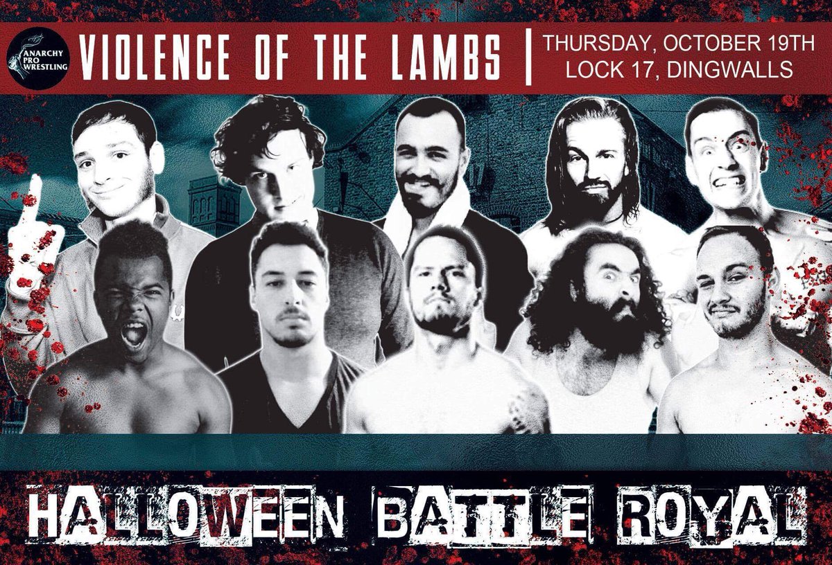 OisinDelaneyPW's tweet photo. Tomorrow! Hallowe'en Battle Royal at @WeAreAnarchyPro in @DingwallsLive 
#Camden #Wrestling #Halloween #AnarchyPro #Slap https://t.co/5ylTYAW6LJ
