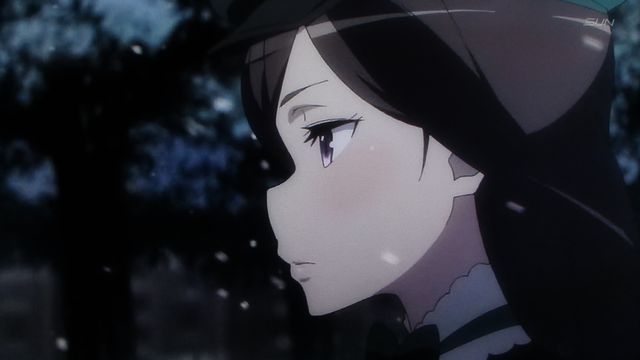 たかぬま プリンセス プリンシパル 第11話の感想 8 13 アンジェとプリンセスの服装の違いとしてはコートやバッグなどの他 首に巻いたスカーフの所に付いているブローチの有無もあります D ブティックの中で入れ替わった時はそのブローチで見分けが付く
