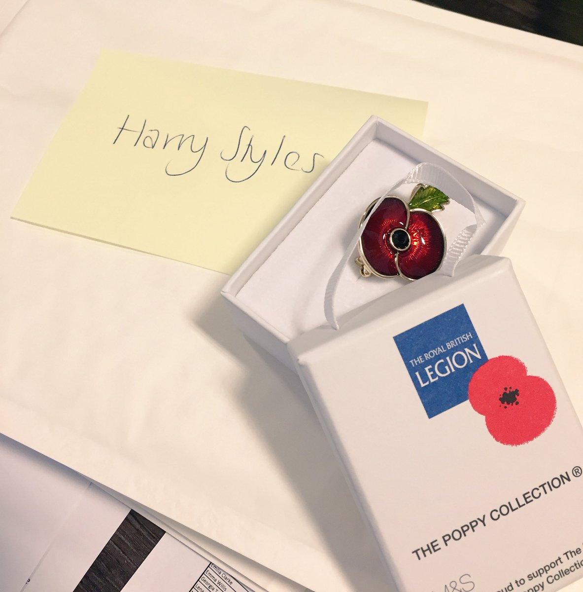 CharleneGuy's tweet photo. Packing #poppies for the #PoppyAppeal with team @PoppyLegion Hope everyone wears them with pride @Zoella @Harry_Styles https://t.co/f6wySa8qZj