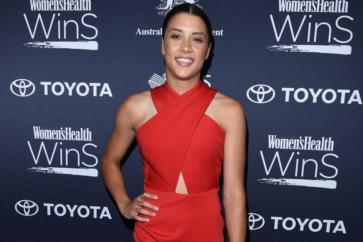 Congratulations to our Sportswoman of the Year for 2017 <a href="/samkerr1/">Sam Kerr</a>!! #WHwins #womeninsport po.st/B51sOi