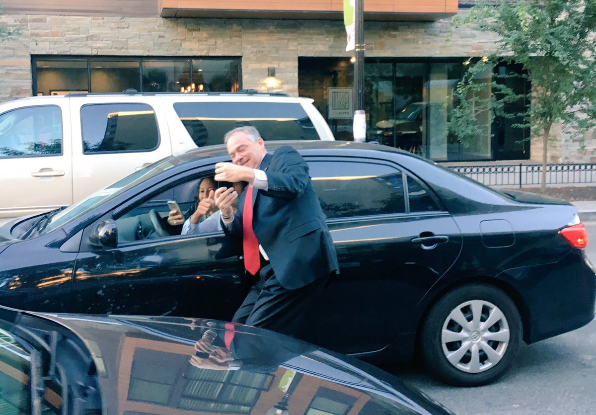 timkaine's tweet photo. This is a selfie first for me. https://t.co/hhPI624YpM
