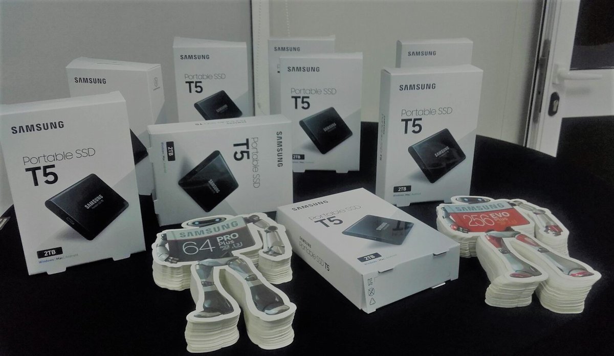 beonworldwide's tweet photo. . @SamsungEspana presenta a los medios el portable #SSDT5 y lo hace en @intaespana demostrando sus características: SEGURIDAD y RAPIDEZ. https://t.co/WJHYLJSN70