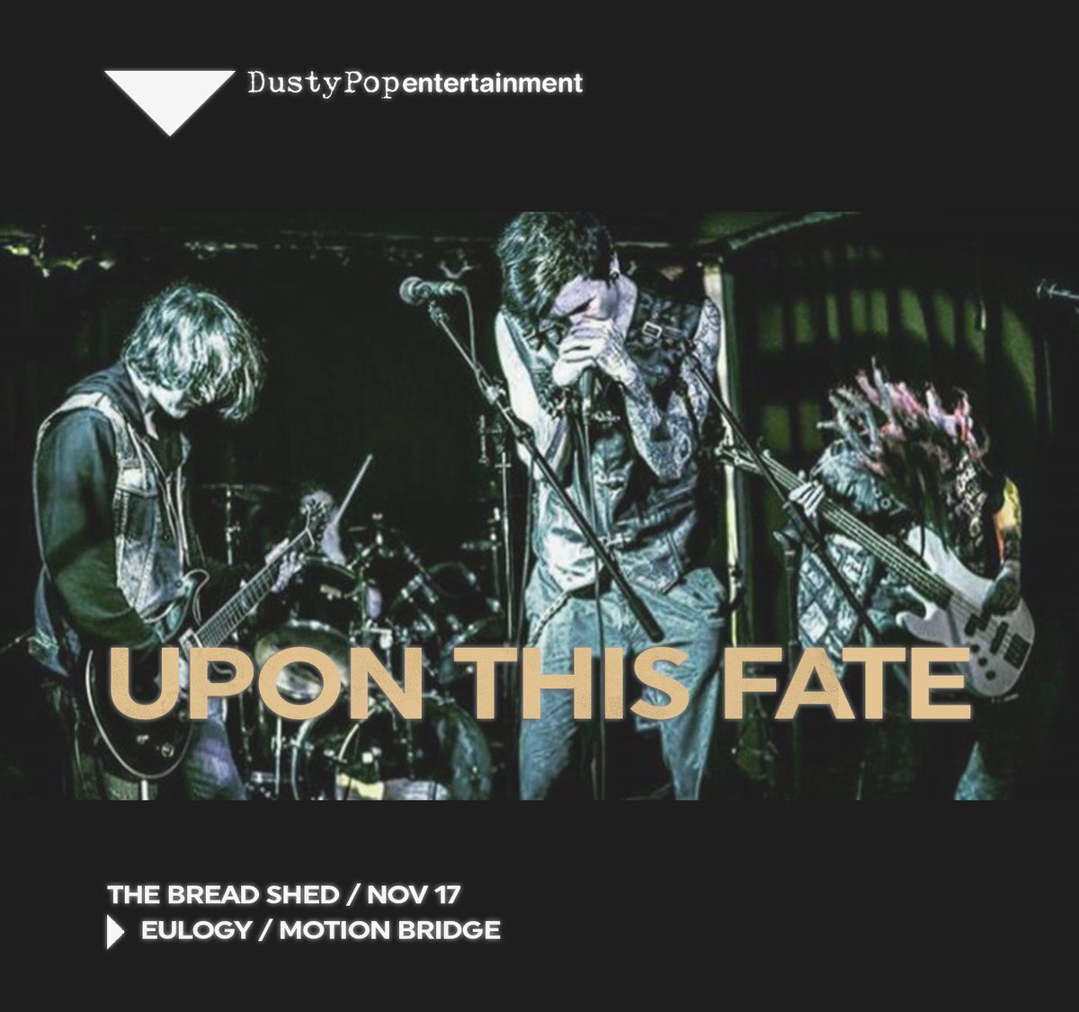 ON SALE
17.11 <a href="/TheBreadShedMcr/">TheBreadShed</a>
@uponthisfateband
#Eulogy
<a href="/MotionBridge_UK/">Motion Bridge</a>
#GrandElder
#Moose
goo.gl/4XiNvK