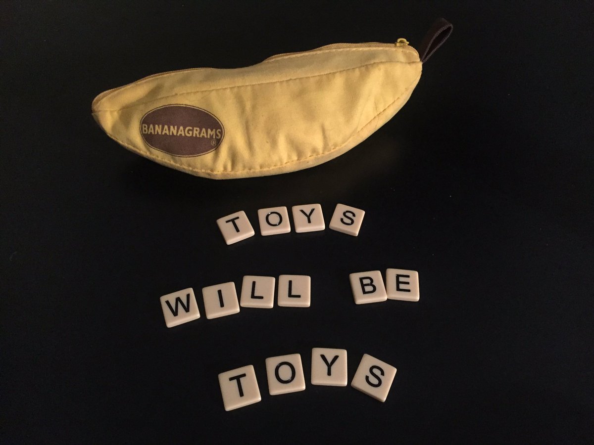 Can't stop messing around with my bananagrams! #bananagrams