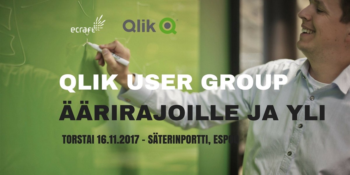 eCraftBI's tweet photo. Miten pääset äärirajoille ja yli? Tule Qlik User Group -tapahtumaan 16.11. ja opi miten #QlikSense'ä voi hyödyntää https://t.co/VO0S3eR15A https://t.co/Qvj3CZrYdn