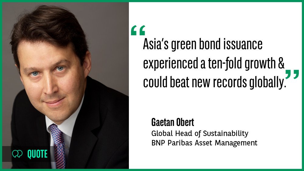 BNPParibasAPAC's tweet photo. Asian #greenbond market remains robust &amp; stood at USD68bn, Gaetan Obert, Head of #Sustainability @BNPPAM_COM #BNPSFF https://t.co/DSrPywajt5 https://t.co/d2AbBIuSlF