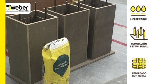 SGweberES's tweet photo. NUEVO #Mortero fluido de #reparación estructural con #inhibidores de #corrosión. Clase R4! #webertec hormigrout. 👉 https://t.co/vvTUmvoquo https://t.co/Qs6xyTcXbA