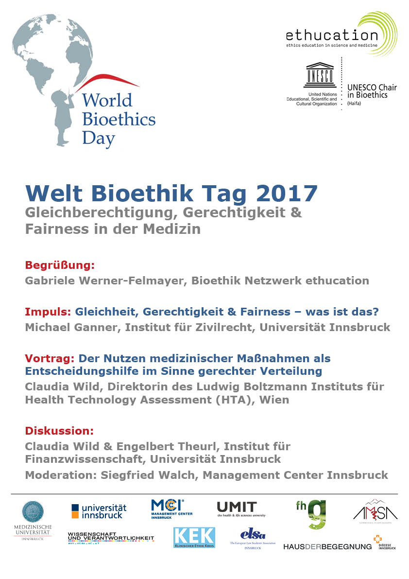 arbeitskreisWuV's tweet photo. Heute ab 17 Uhr im Medizinzentrum Anichstraße! #bioethics #heatlthcare @MedUniInnsbruck https://t.co/gSMdYUMXIB