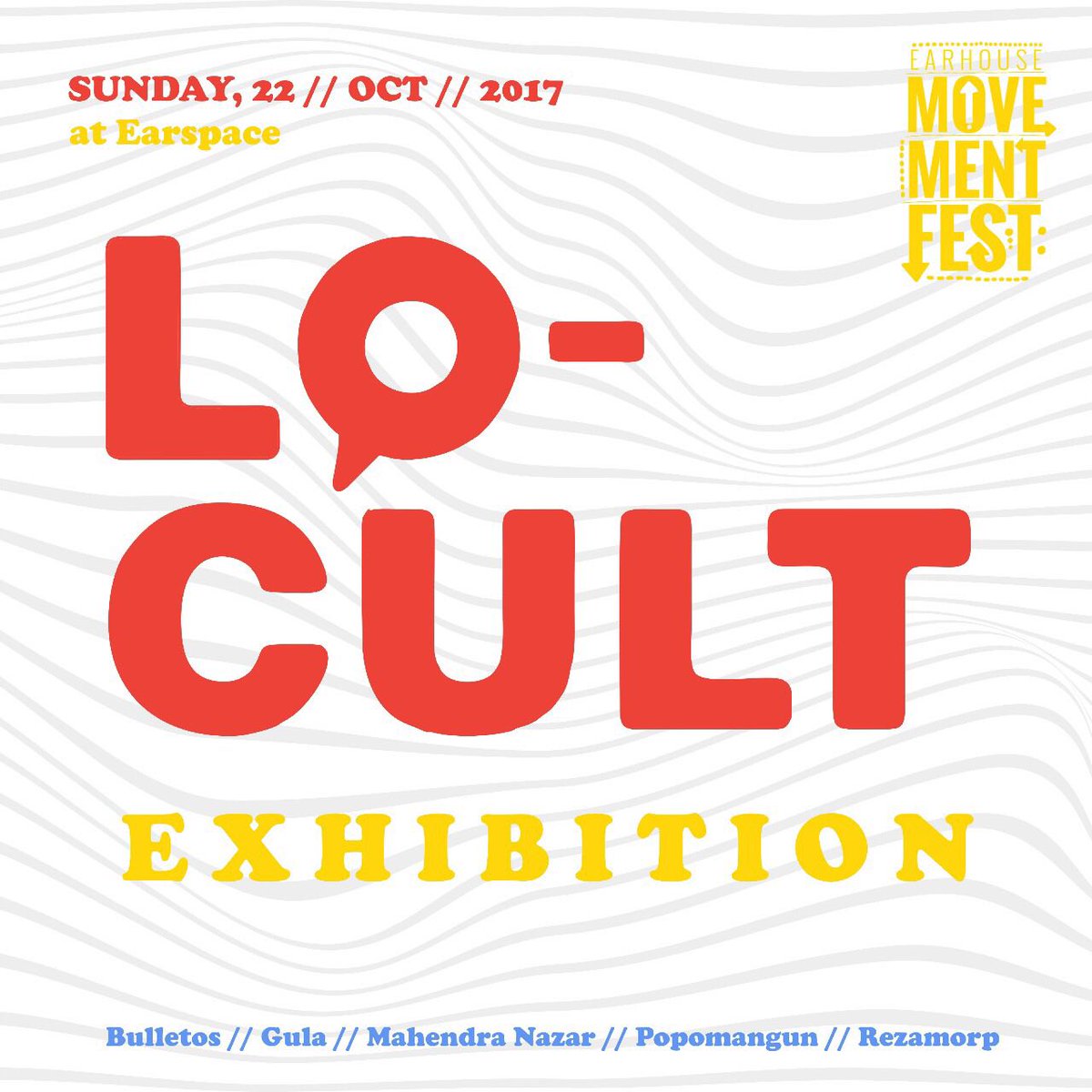 endahNrhesa's tweet photo. LO-CULT at Earhouse Movement Fest! .
Click here for more info! https://t.co/CdWoSA5IZU #earhouse #earspace #earstore #earhousemovementfest https://t.co/eTUXGLe3Yn