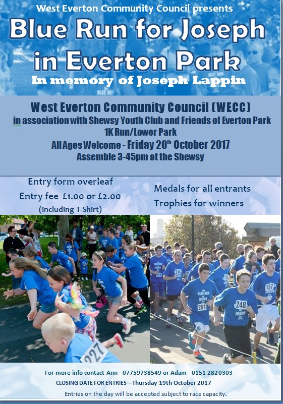 BLUE RUN FRIDAY 20th OCTOBER