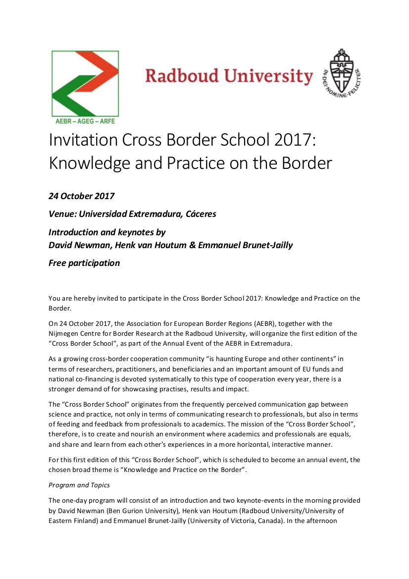FundecytPCTEX's tweet photo. 24/10 #Cáceres acoge #CrossBorderSchool de @SocialnetAEBR y @Radboud_Uni; @CICYTEX compartirá experiencias #Tranferencia #INNOACE #SmartAgro https://t.co/3inedpsypT