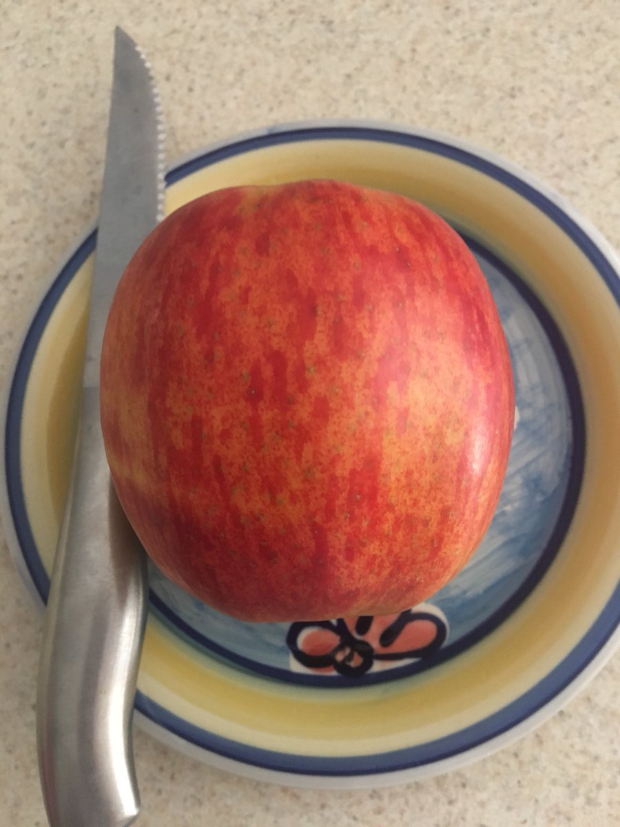 maccaburbsvoice's tweet photo. The second-biggest #Apple I've ever seen! #FruitAttraction2017 #fruitday #farmreward #roadside #farmers #market #TasteTest #juicy #atehalf https://t.co/Q9AOSveqeL