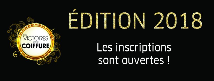 jeanclaudaubry's tweet photo. Ouverture des inscriptions pour l'#edition2018 des #VictoiresDeLaCoiffure ! Inscrivez-vous ici 👉https://t.co/YbOfPjjGBS https://t.co/NjfVVnuxtt