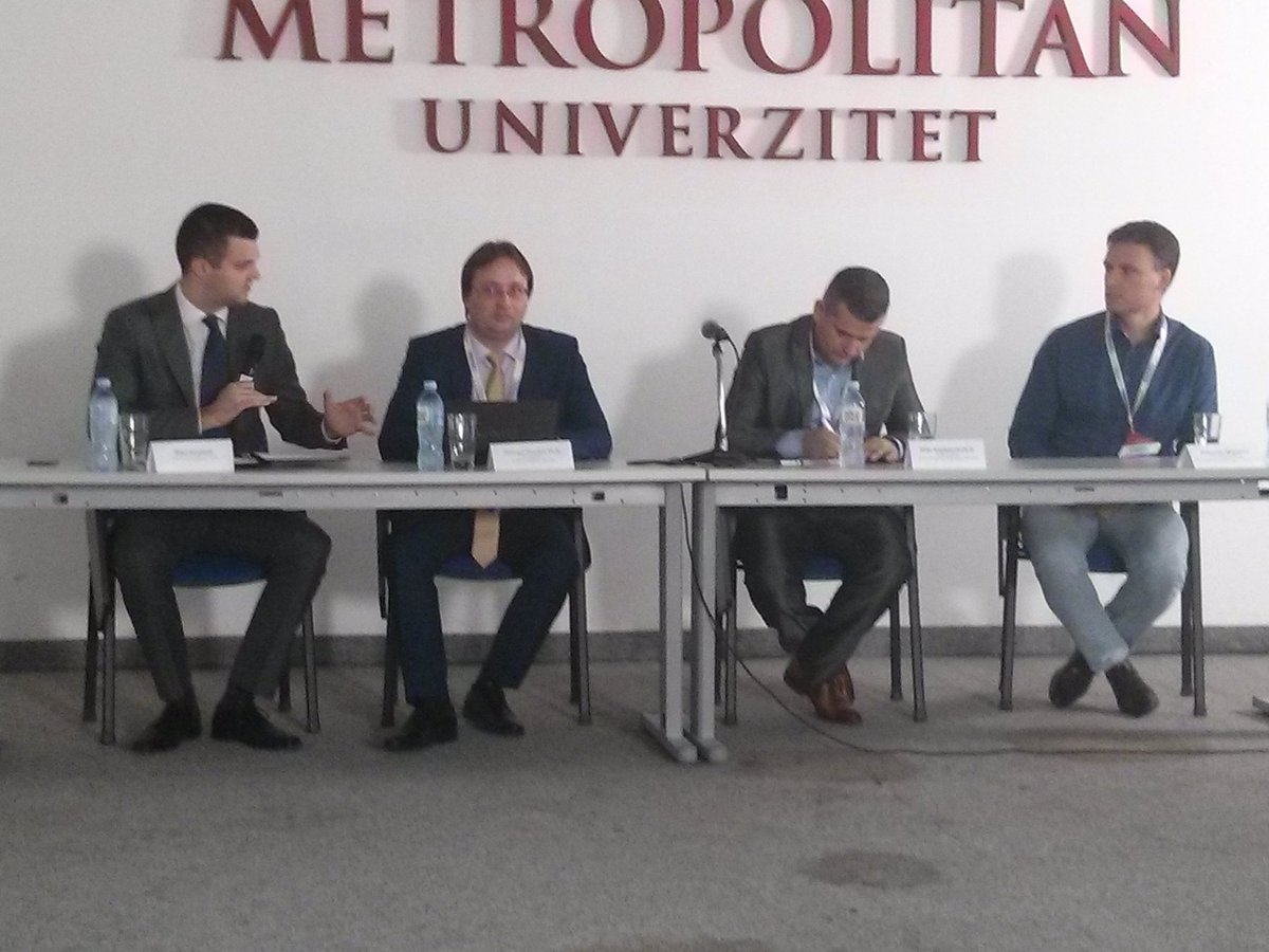 MetropolitanUN's tweet photo. Panel diskusija na temu "Upravljanje sigurnosnim digitalnim servisima" #BISEC2017 https://t.co/06u1elpqyh