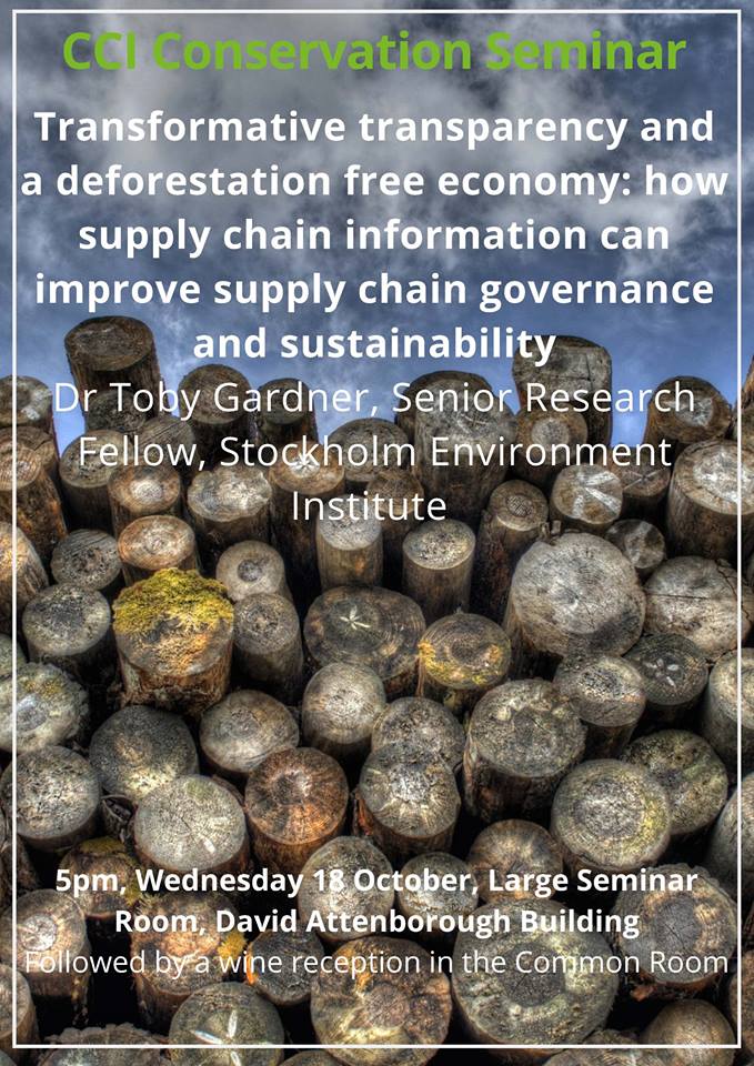 CCI_Cambridge's tweet photo. Will you be joining us tonight for 1st CCI Conservation Seminar of the new term? We are looking forward to welcoming @tobyagardner https://t.co/06TmpOQRdr