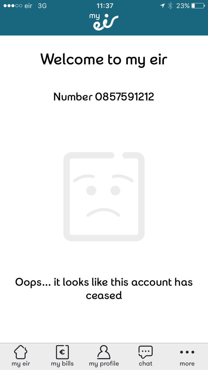 Coughlan85's tweet photo. @eircare can you please help me with this issue?? No one on your phone lines has a clue how to fix it https://t.co/Xq1FAwnTTH