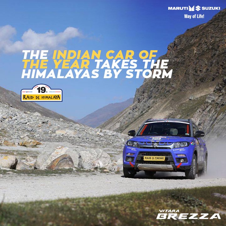 The Indian Car Of The Year is now the conqueror of the Himalayas. #PlayGlamorous #TougherThanToughest