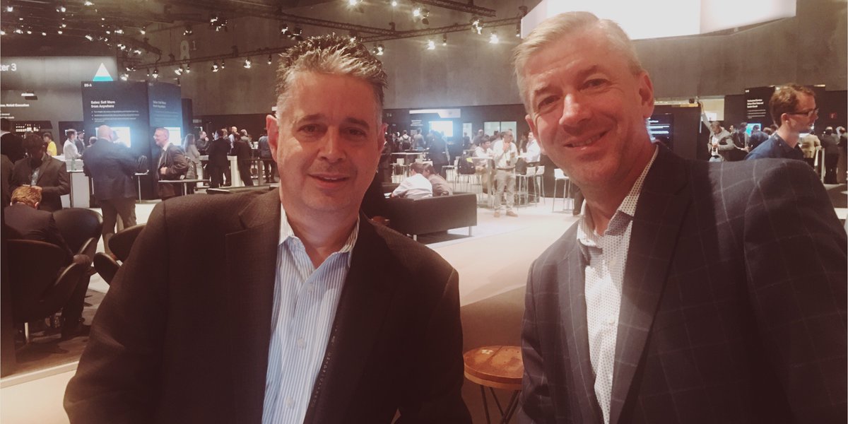 Great to have our VP Partners <a href="/joegruca/">Joe Gruca</a> meet <a href="/jesus_hoyos/">Jesús Hoyos #cx2advisory #martech #crm #solvis #cx</a> from our Digital Service Partner <a href="/solvis/">Solvis Consulting</a> in Barcelona.

#saphybrislive