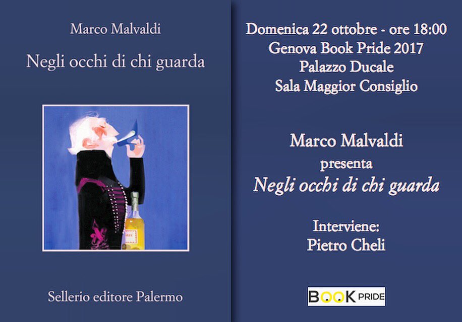 CheliPietro's tweet photo. Domenica sono a #genova per @bookpride2 a presentare #marcomalvaldi e il suo #negliocchidiguarda @sellerioeditore https://t.co/IznrB820de