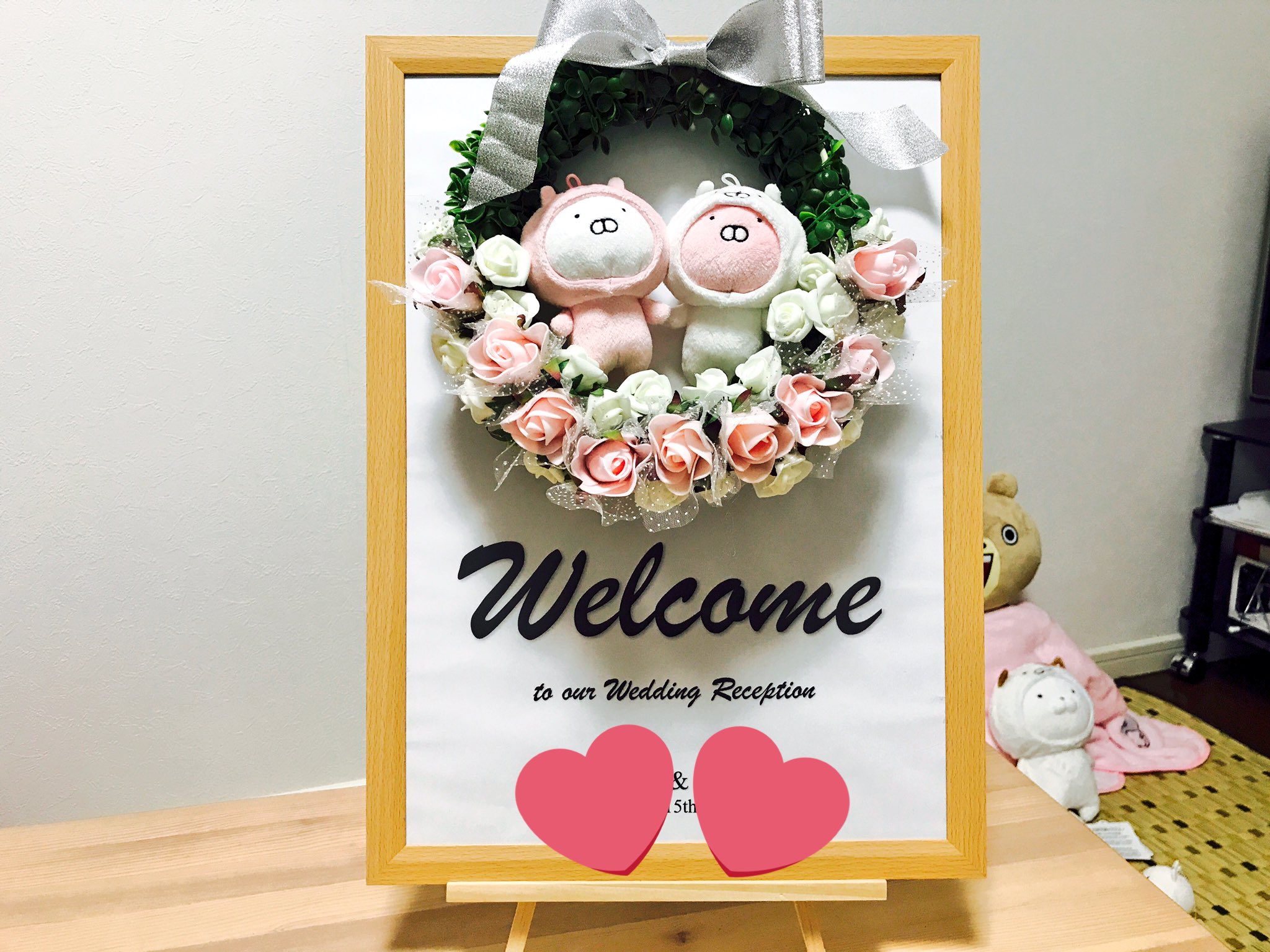 35cm 頼もしい うさまる うさこ ウェルカムドール 結婚式 ぬいぐるみ 