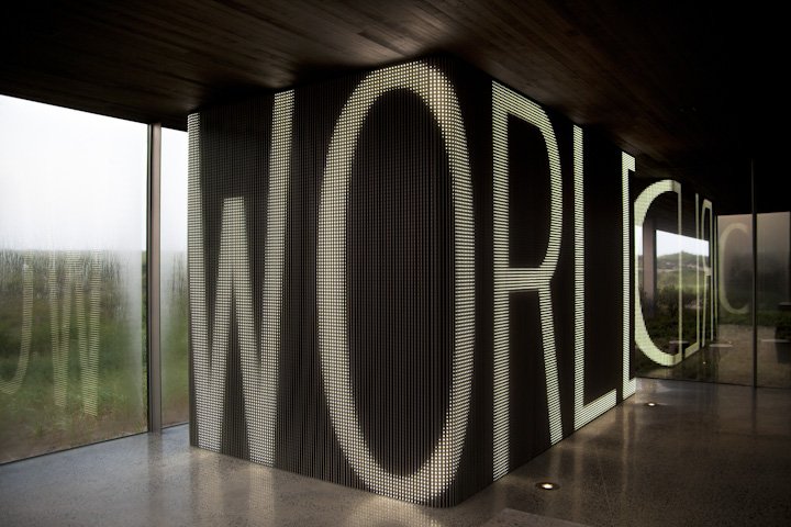 KiboWorks's tweet photo. 2012 #Bespoke #LED by Jenny Holzer for Christoff Finio 'East End House'
#LEDEffects #Kibostory https://t.co/W9m06oBnOD