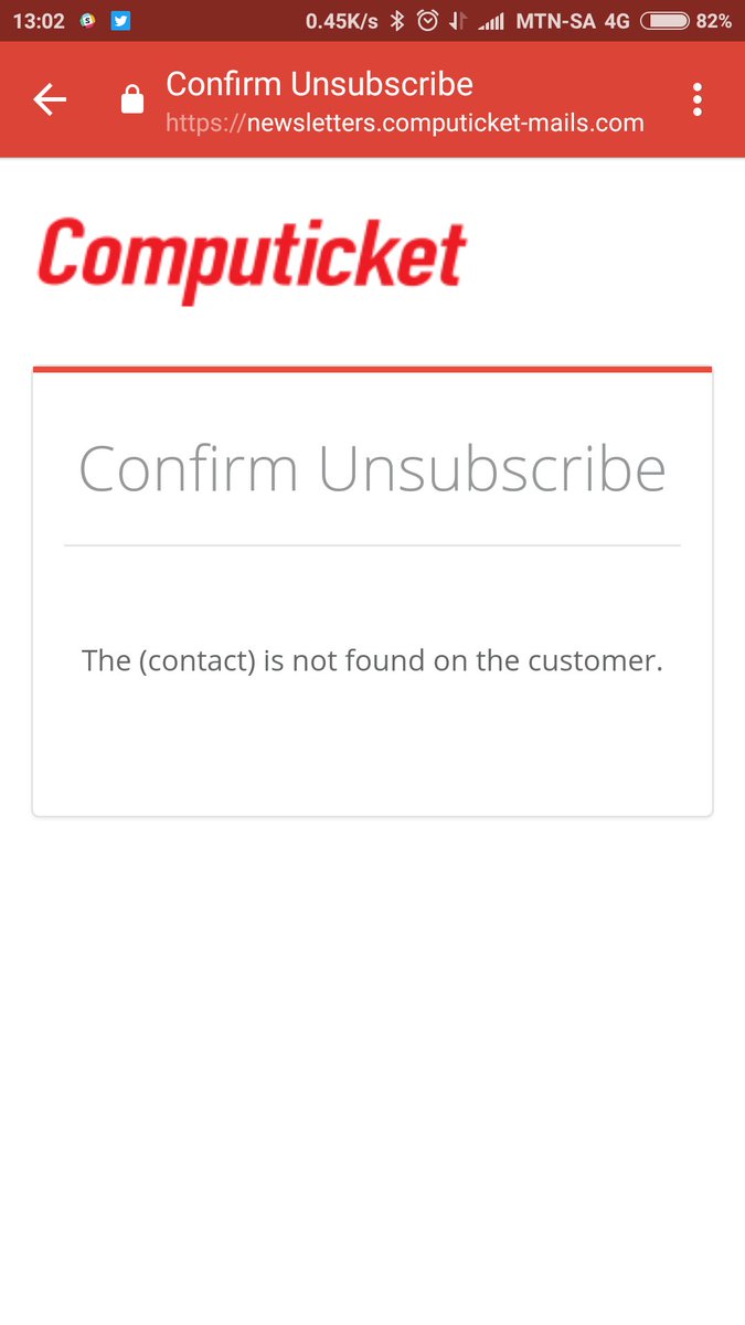 not_therealme's tweet photo. @Computicket I have tried to unsubscribe from your marketing for months now, and I keep getting this message. Please contact me for my email https://t.co/Gkr2jdOY2A