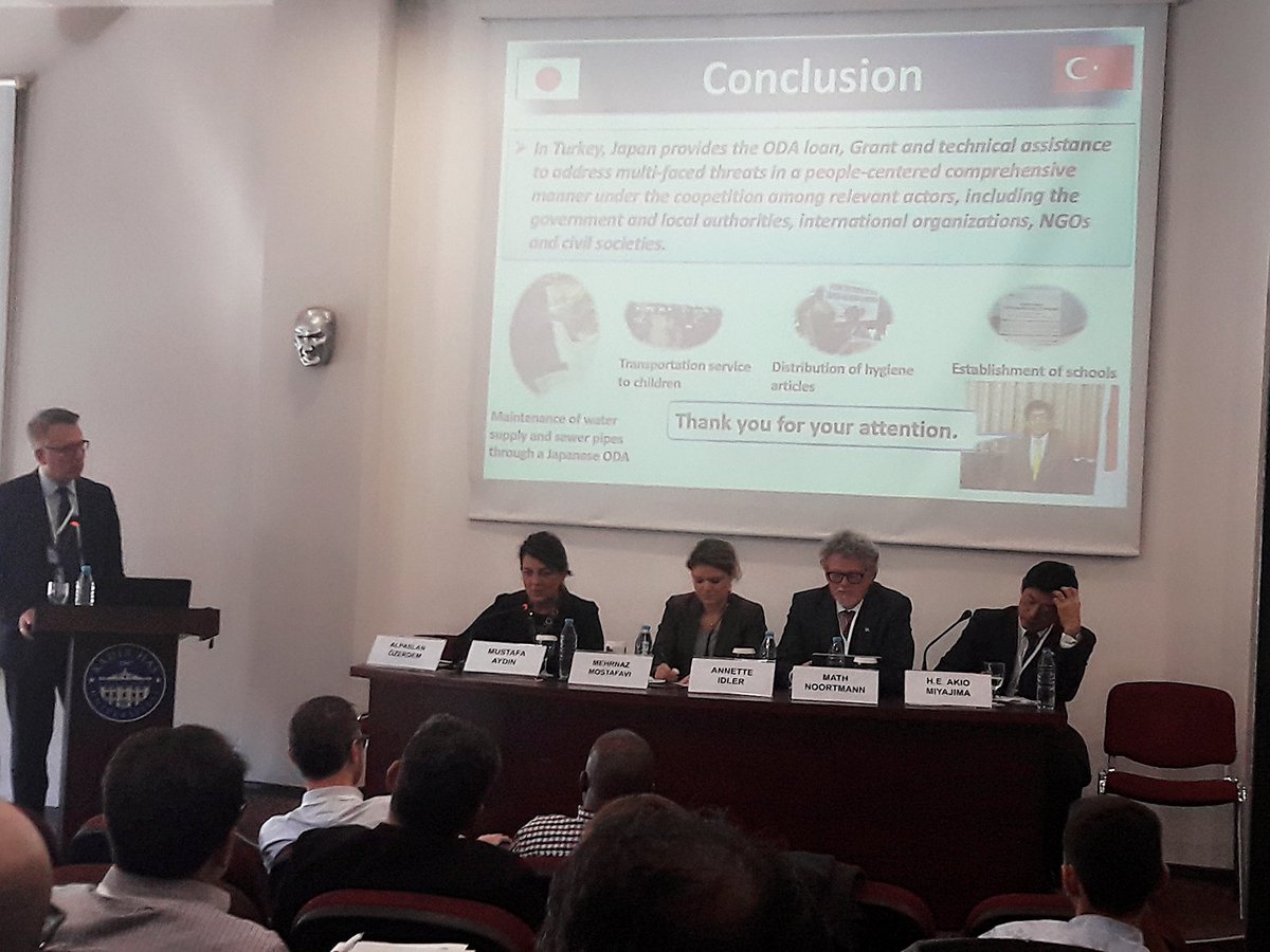 seraykacmaz's tweet photo. #IHSC2017 started this morning with keynote speeches by Ms.Mostafavi, Dr.Idler, Dr.Noortmann, and H.E.Ambassador Miyajima @human_security https://t.co/nMESX9EJHo