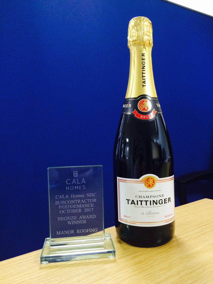 manorroofing's tweet photo. We're proud to be recognised by our friends at CALA Homes as one of their best sub-contractors of 2017. Great company. Outstanding product. https://t.co/0RLIAzl0Cf