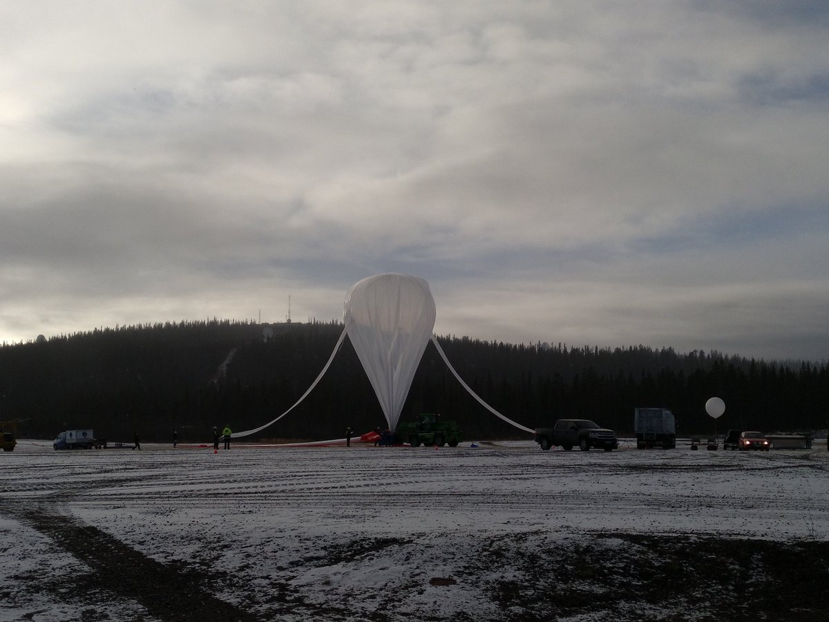 CadmusBexus's tweet photo. Inflation has started. CADMUS is almost flying. Let's do science🎈 https://t.co/Cv6BISUlr2